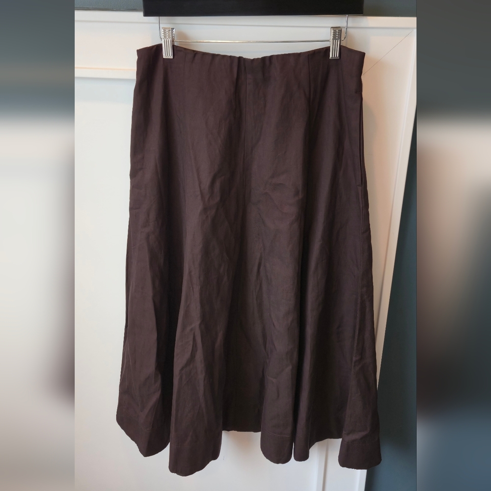 Madewell Paneled Midi Skirt in Cotton-Blend Twill #101 - Picture 5 of 11